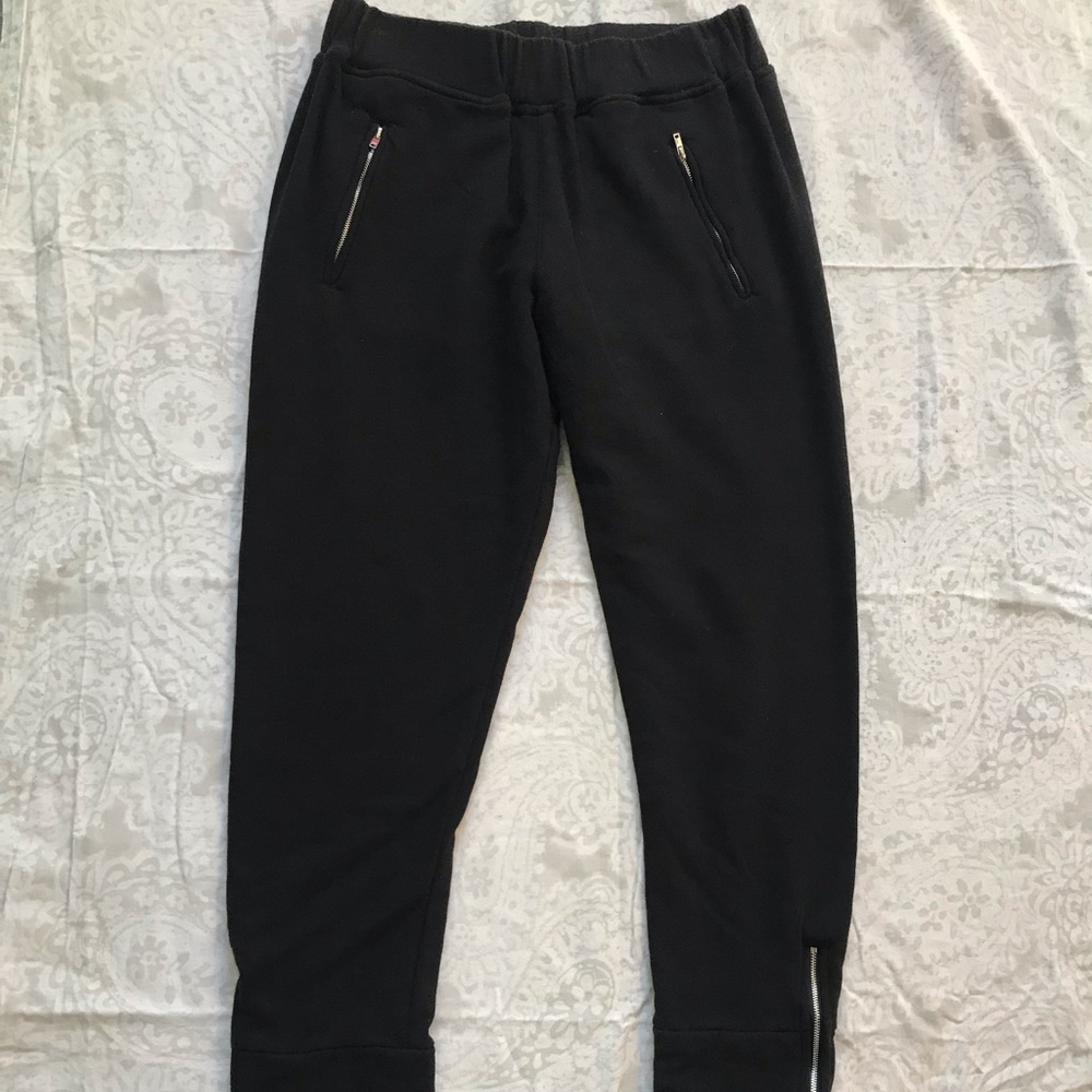 Mikoh Black Jogger Sweats w/zippers